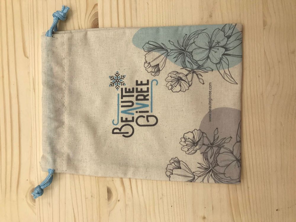 Pochette en coton naturel